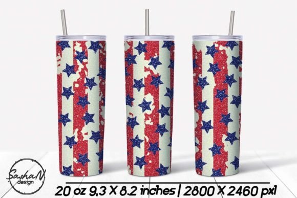 American Patriotic 20 Oz Tumbler PNG: Graphics & Print Templates