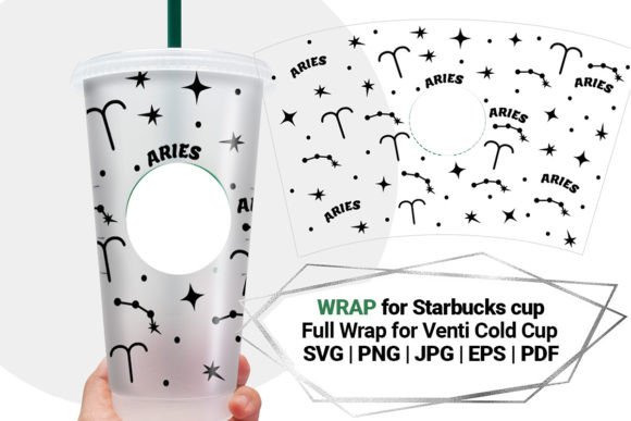 Aries Wrap for Starbucks 24 Oz Cup: Graphics & Crafts