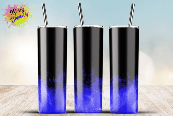 Blue Fire Flames Graphics for Crafts
