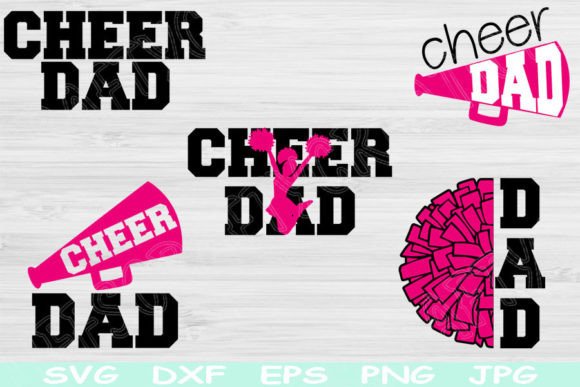 Cheer Dad SVG Graphics for Crafts