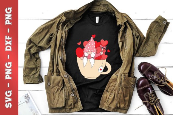 Cute Gnome in Cup Valentine: Crafts & Graphics for Warm, Playful Branding