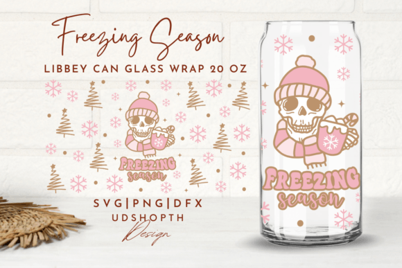Freezing Season Can Glass SVG: Graphics for Crafts