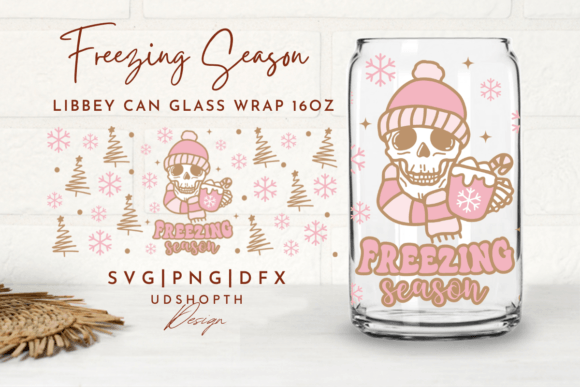 Freezing Season Can Glass SVG: Graphics for Crafts