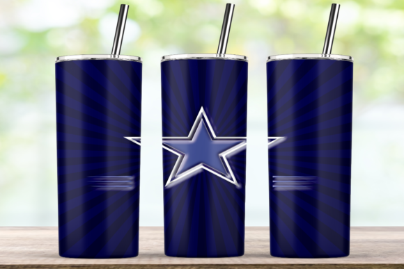 Star Dallas Cowboy Blue 20 Oz Tumbler Graphics