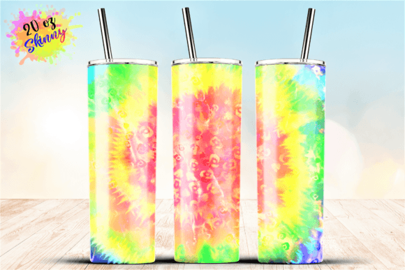 Tie Dye 20oz Skinny Tumbler Sublimation Graphics