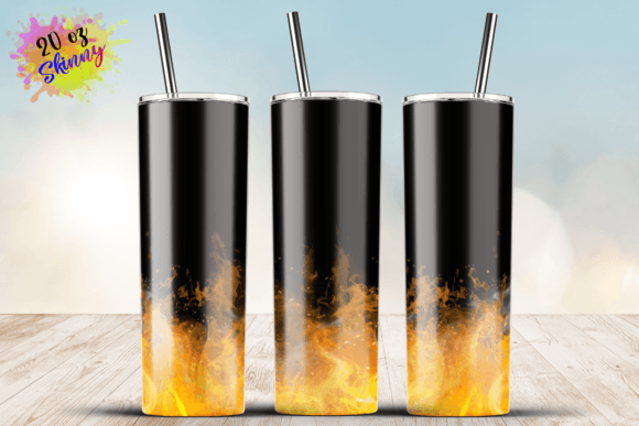 Yello Fire Flame Graphics for Crafts